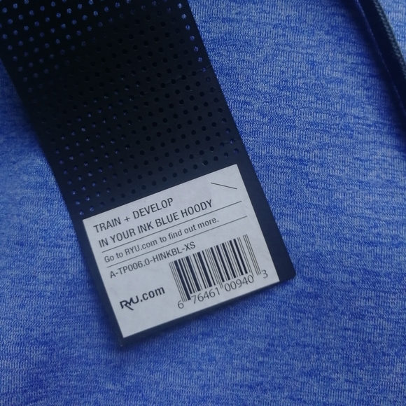 RYU Train + Develop In your Ink Blue Hoody athlerisure workout XS NWT - Picture 8 of 11